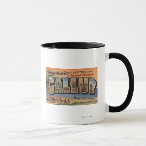 Gallup New Mexico _ Large Letter Scenes Mug