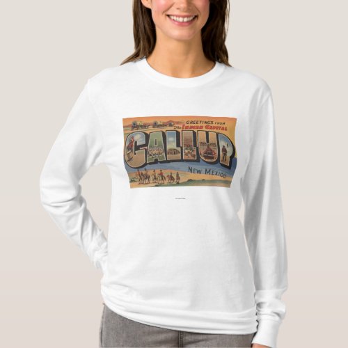 Gallup New Mexico _ Large Letter Scenes T_Shirt