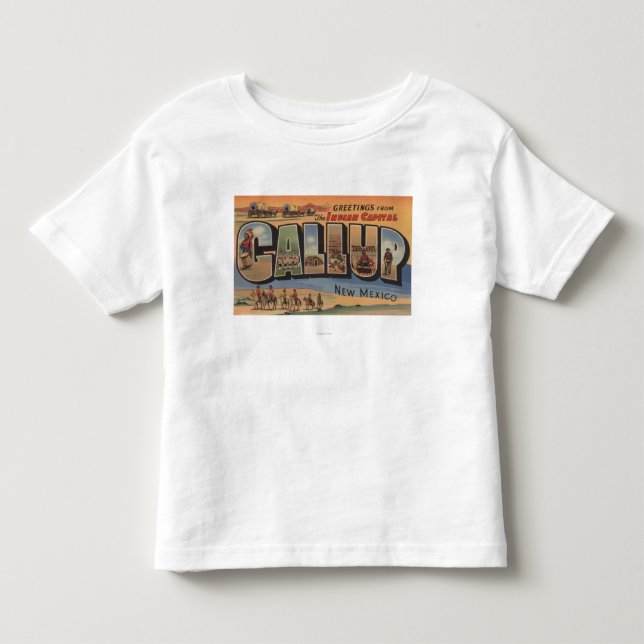 Gallup, New Mexico - Large Letter Scenes Toddler T-shirt (Front)