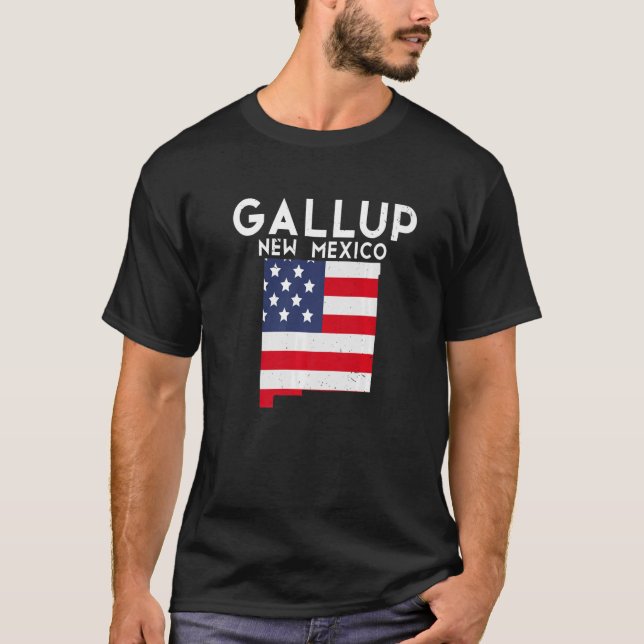 Gallup USA State America Travel New Mexican New Me T-Shirt (Front)