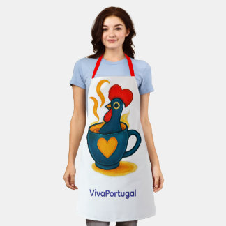 Galo de Barcelos Apron – Portuguese Rooster Pop Ar