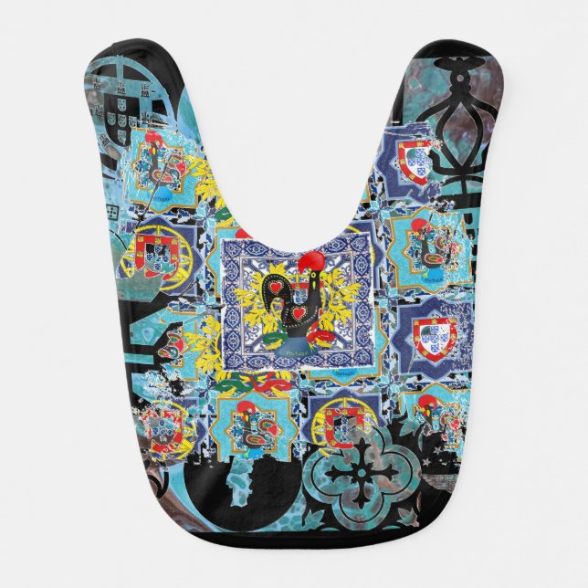 Galo de Barcelos, Portugal Baby Bib (Front)