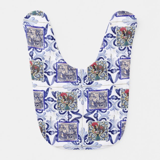 Galo de Barcelos, Portugal Baby Bib (Front)
