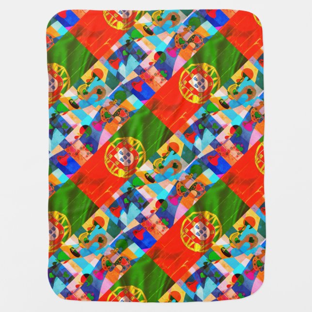 Galo de Barcelos, Portugal Baby Blanket (Front)