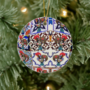 Galo de Barcelos Portugal Ceramic Ornament
