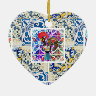 Galo de Barcelos, Portugal Ceramic Ornament