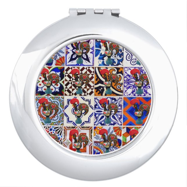 Galo de Barcelos, Portugal Compact Mirror (Front)