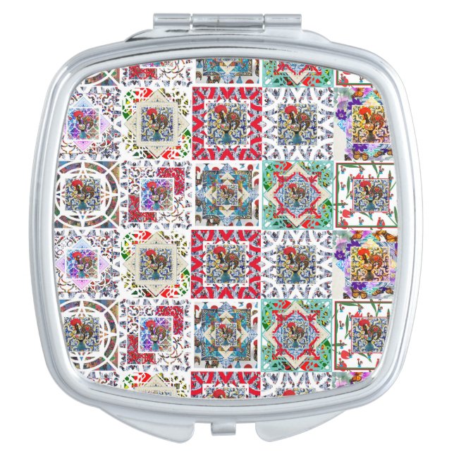 Galo de Barcelos, Portugal Compact Mirror (Front)
