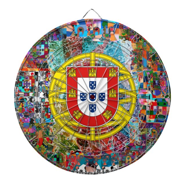 Galo de Barcelos, Portugal Dart Board (Front)