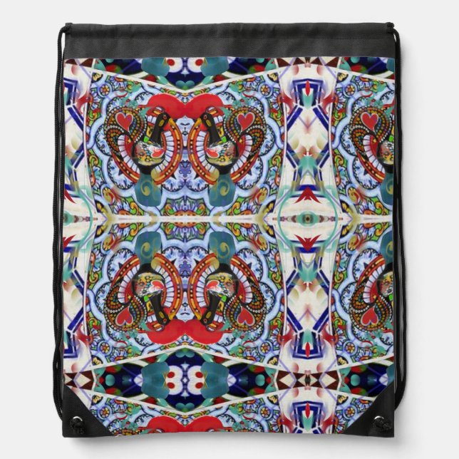 Galo de Barcelos, Portugal Drawstring Bag (Front)