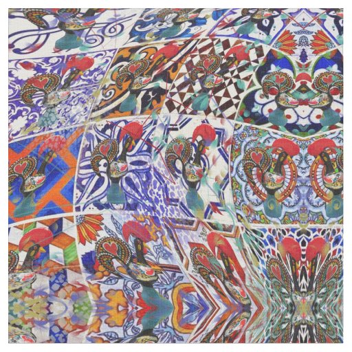 Galo de Barcelos Portugal Fabric
