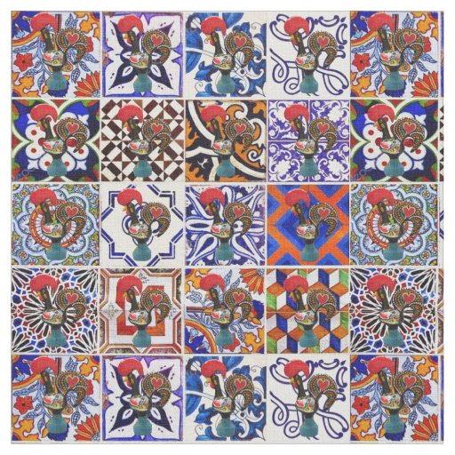 Galo de Barcelos, Portugal Fabric