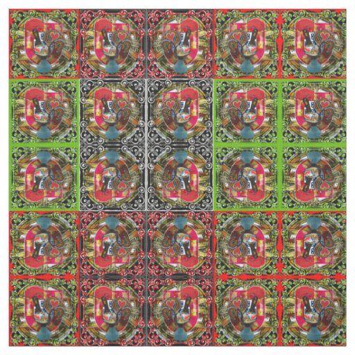 Galo de Barcelos, Portugal Fabric