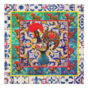 Galo de Barcelos, Portugal Faux Canvas Print