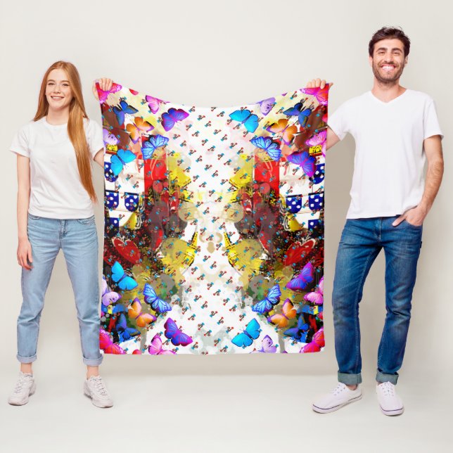 Galo de Barcelos, Portugal Fleece Blanket (In Situ)