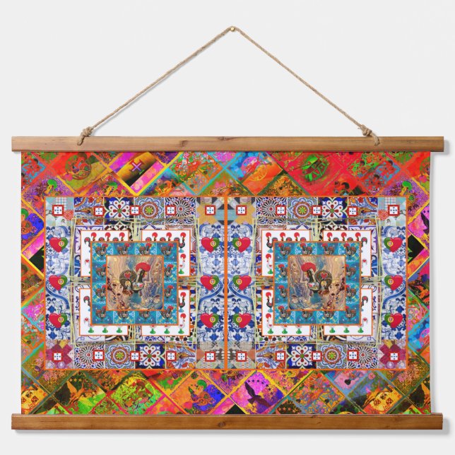 Galo de Barcelos, Portugal Hanging Tapestry (Front)