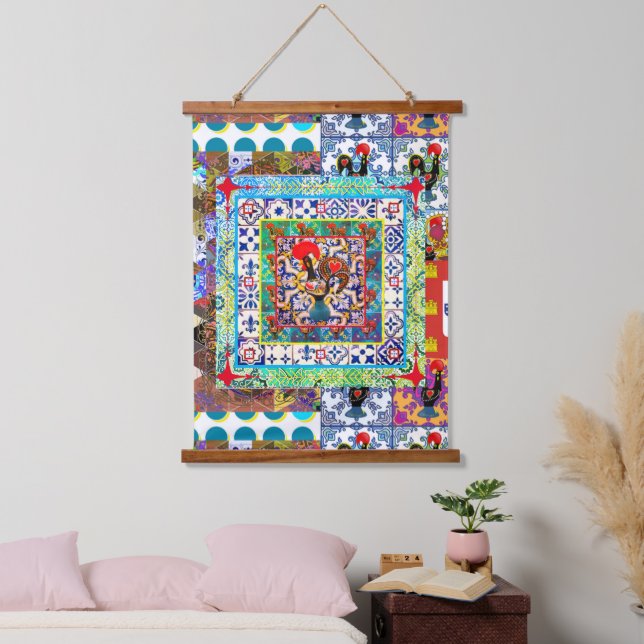 Galo de Barcelos, Portugal Hanging Tapestry (Bedroom)