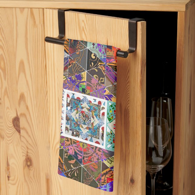 Galo de Barcelos, Portugal Kitchen Towel (Thirds Fold)