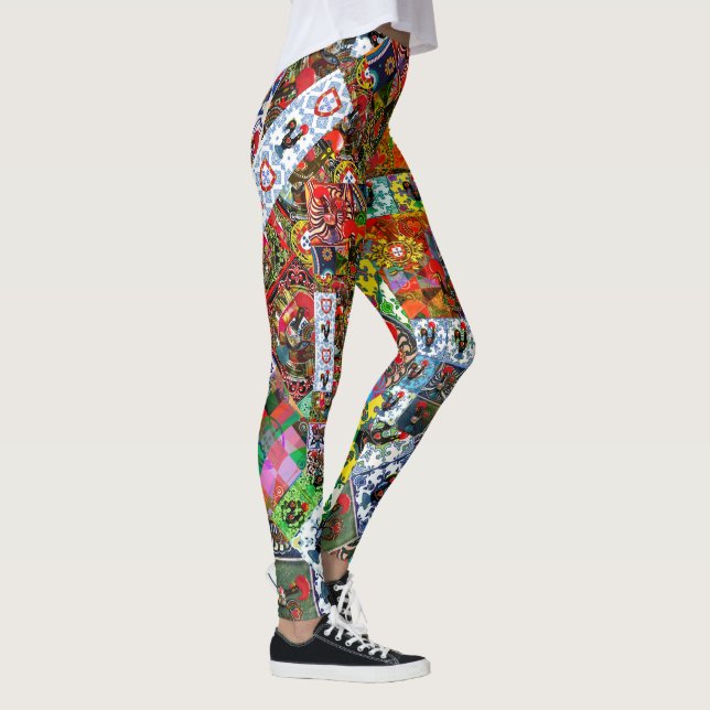 Galo de Barcelos, Portugal Leggings (Right)