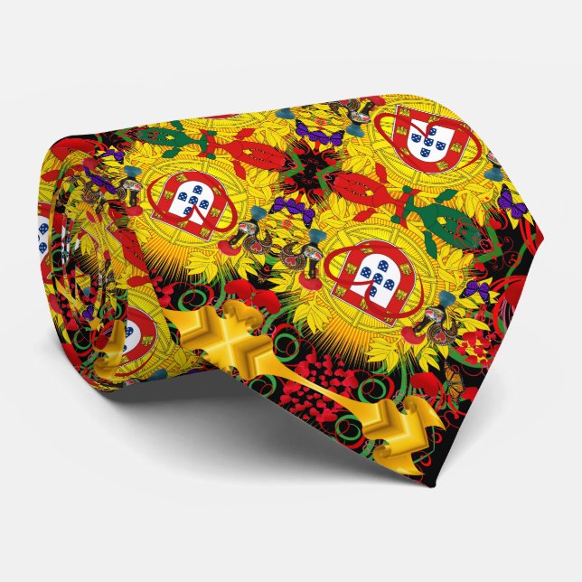 Galo de Barcelos, Portugal Neck Tie (Rolled)