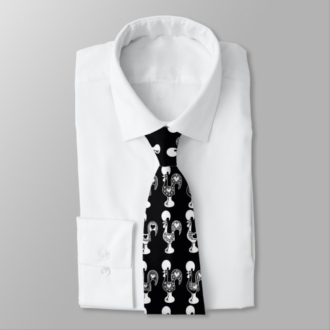 Galo de Barcelos, Portugal Neck Tie (Tied)