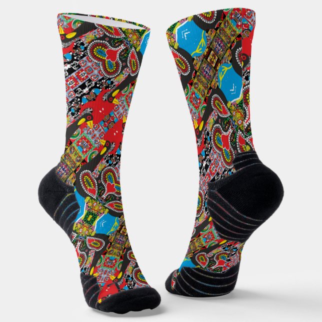 Galo de Barcelos, Portugal Socks (Angled)