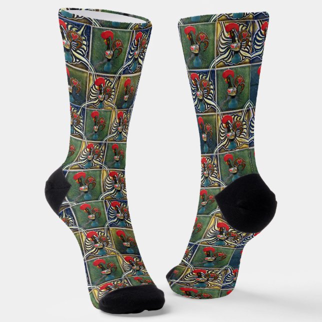 Galo de Barcelos, Portugal Socks (Angled)