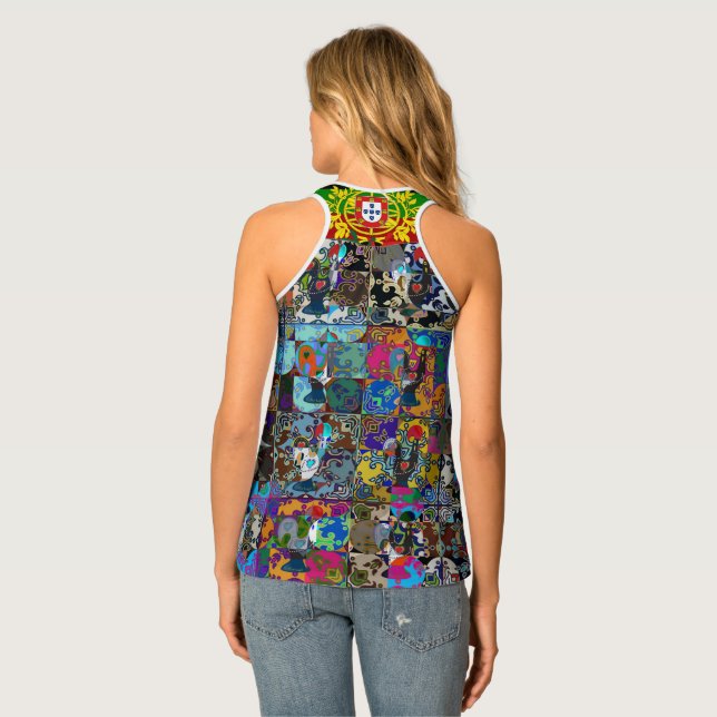 Galo de Barcelos, Portugal Tank Top (Back Full)