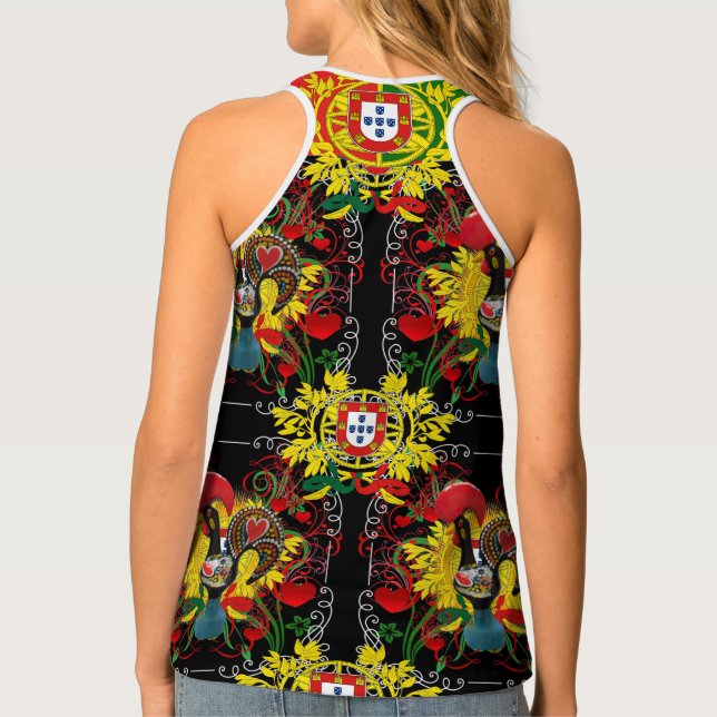 Galo de Barcelos, Portugal Tank Top (Back)