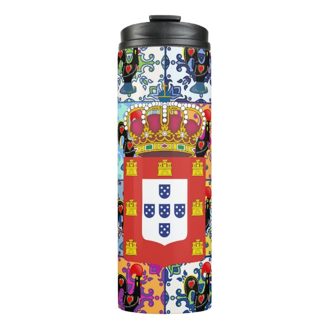 Galo de Barcelos, Portugal Thermal Tumbler (Front)