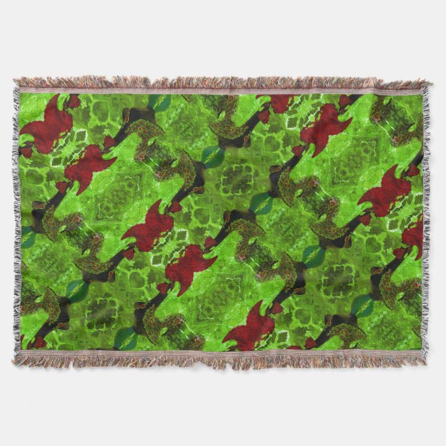 Galo de Barcelos, Portugal Throw Blanket (Front)