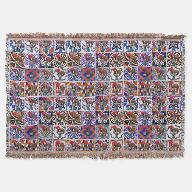 Galo de Barcelos, Portugal Throw Blanket (Front)