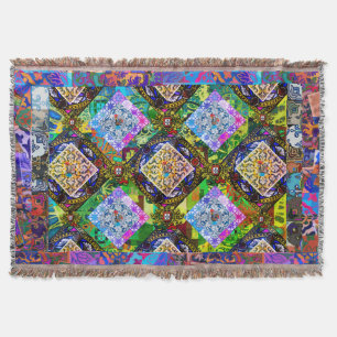 Galo de Barcelos, Portugal Throw Blanket