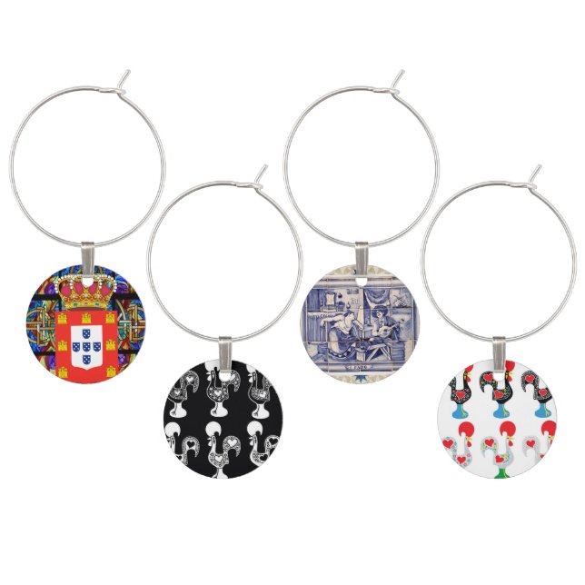 Galo de Barcelos, Portugal Wine Charm (Staggered)