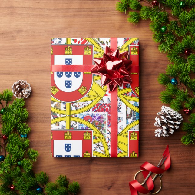 Galo de Barcelos, Portugal Wrapping Paper (Holiday Gift)