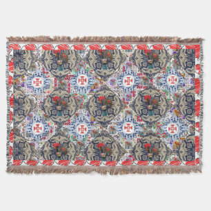 Galo de Barcelos, Portugall Throw Blanket