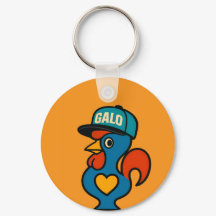 Galo Portugal Keychain – Cute Portuguese Rooster G