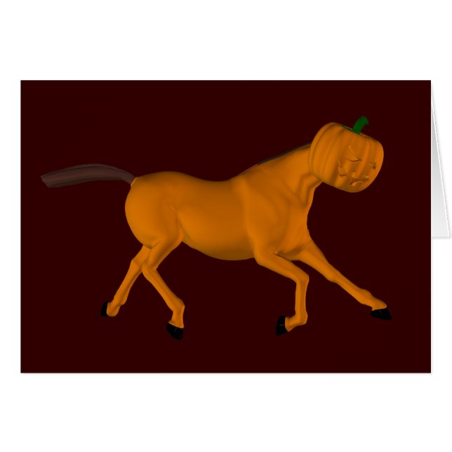 Galopping Halloween Horse Cards (Front Horizontal)