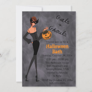 Gals and Ghouls Halloween Party Invitation
