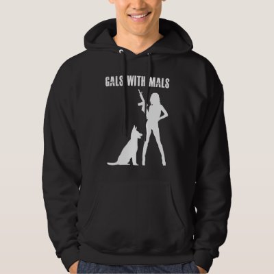 Gals With Mals  Belgian Malinois   For Women Hoodie