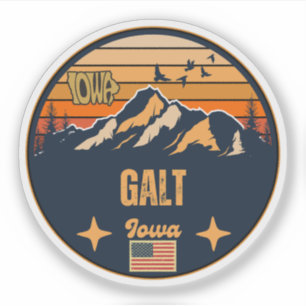 Galt, Iowa Ia, United States Sticker