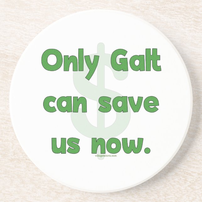 Galt Save Us Sandstone Coaster (Front)