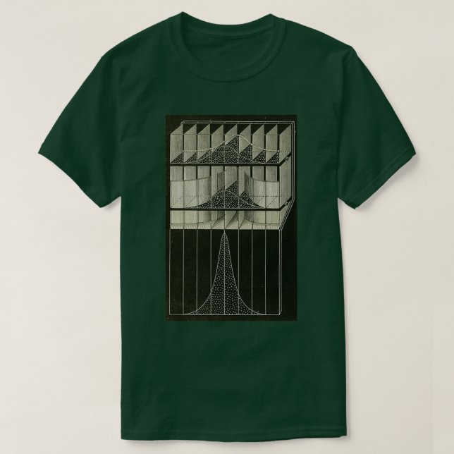 Galtons Bayesian Machine T-Shirt (Design Front)