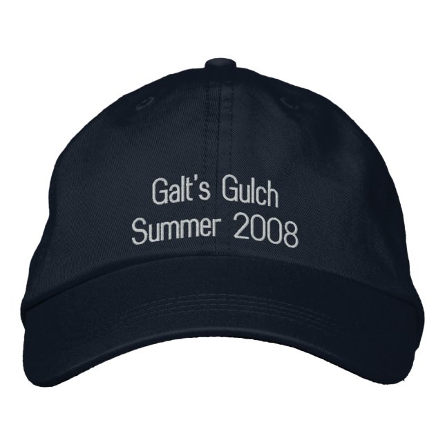 Galt's Gulch Embroidered Baseball Hat (Front)