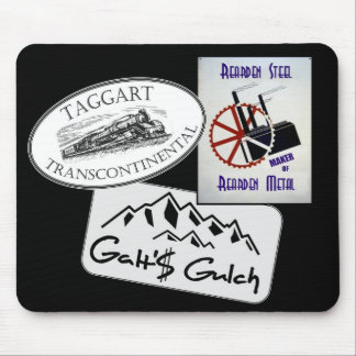"Galt's Gulch", "Taggart Transco...", "Rearden..." Mouse Pad