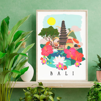 Galungan Celebration In Bali Poster by origamiprints at Zazzle