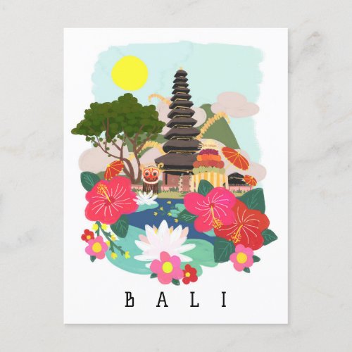 Galungan Celebration in Bali Poster Postcard