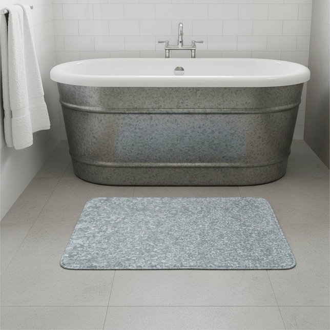 Galvanized metal look bath mat (Creator Uploaded)