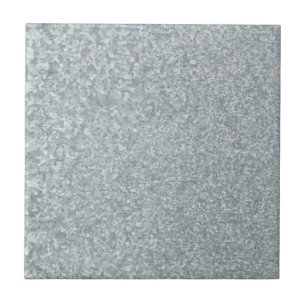 Galvanized metal look ceramic tile