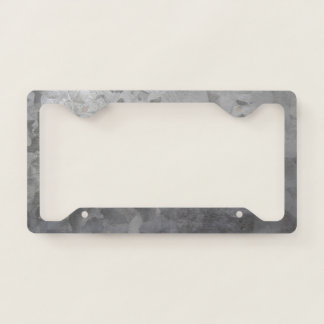 Galvanized Metal Look License Plate Frame